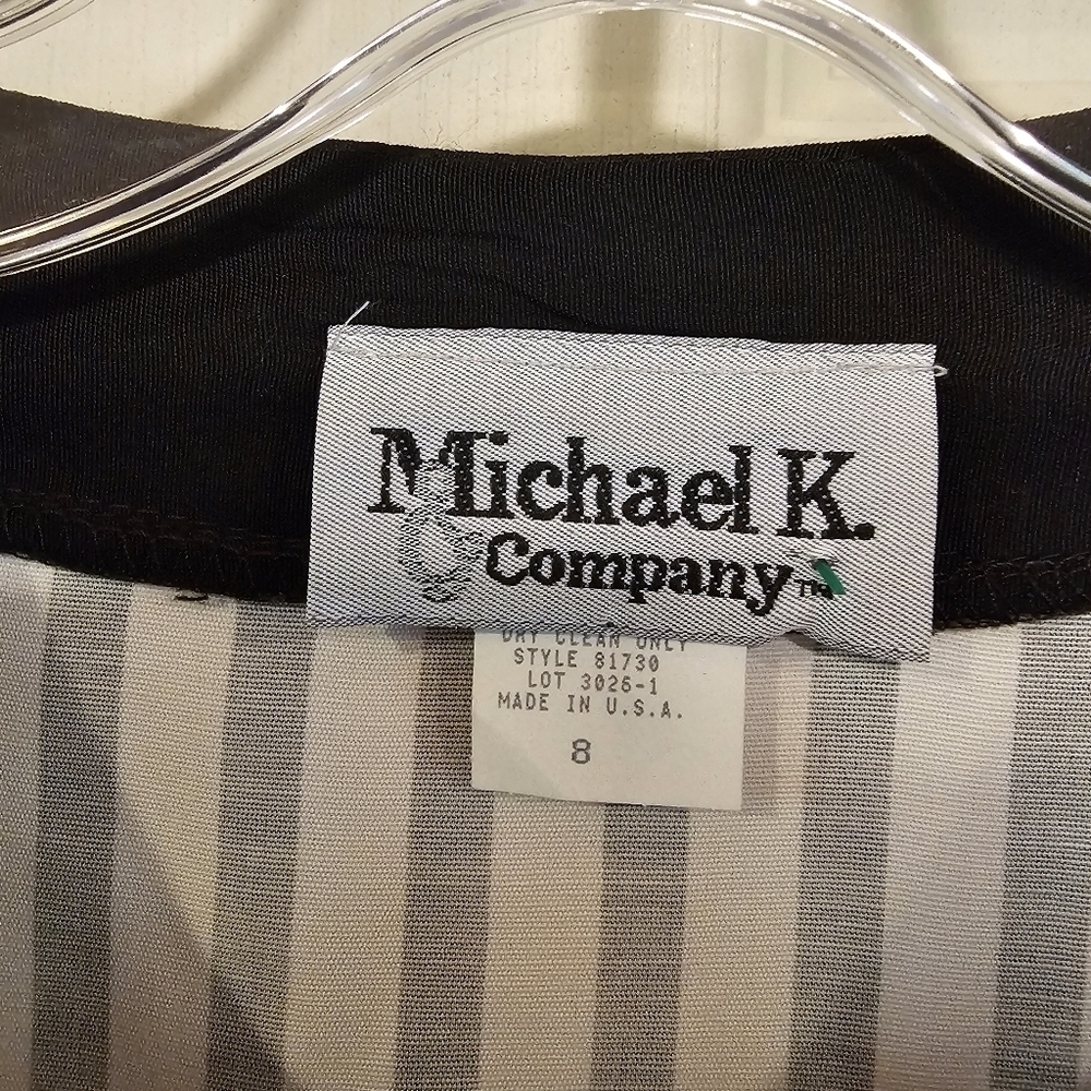 Vintage Beetlejuice Inspired Striped Gothic Academia Blazor Jacket Like New - Picture 2 of 6
